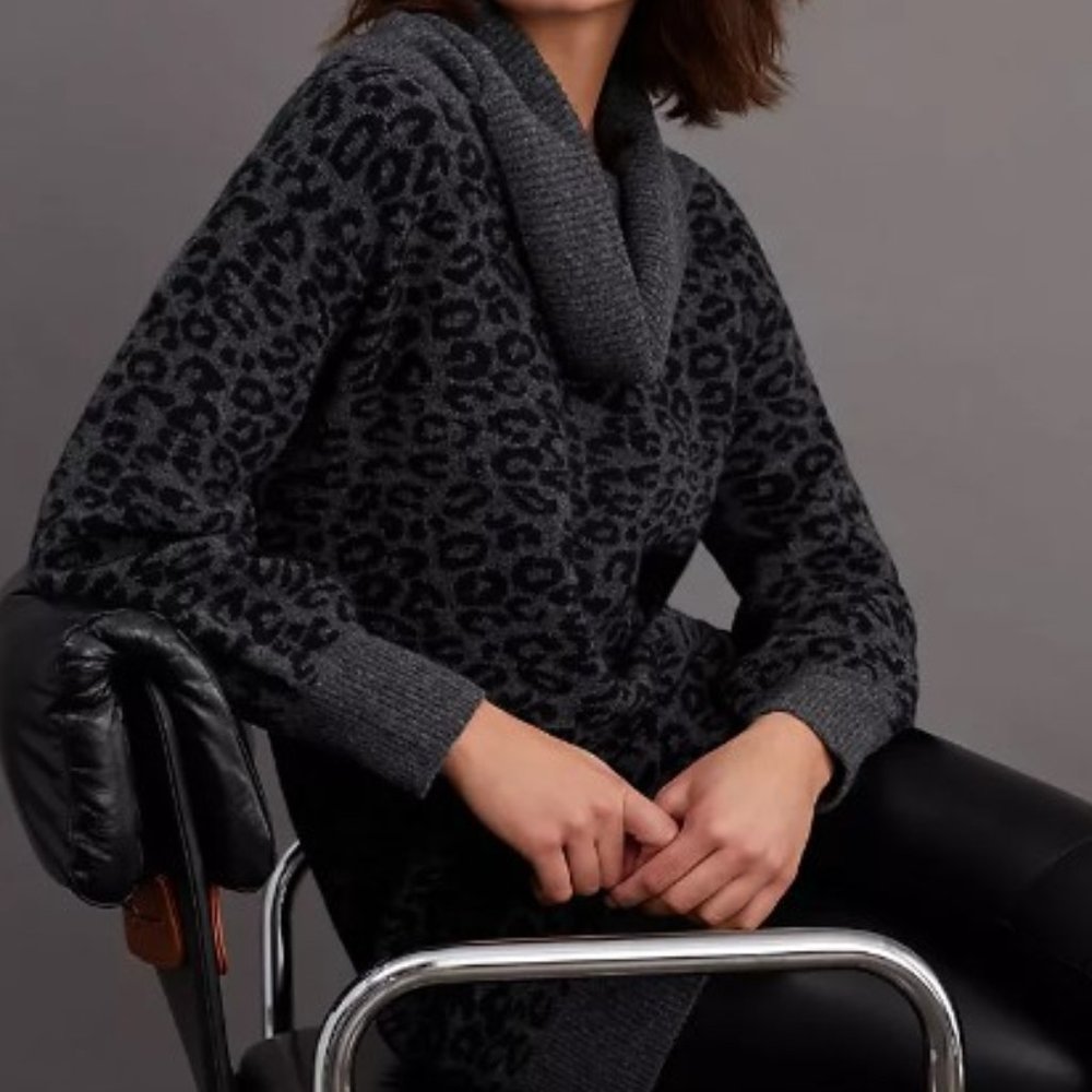 Anthropologie- Emmy Cowl Neck Tunic Sweater